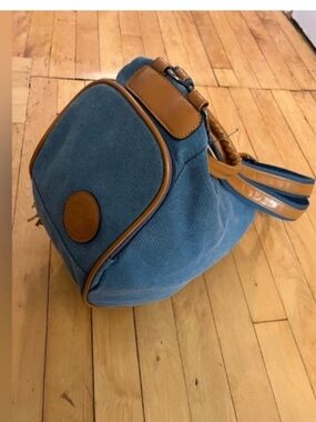 Oris Jet Setter Blue Canvas Backpack Bag